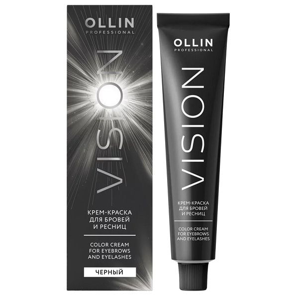 VISION cream-color for eyebrows and eyelashes (Black) OLLIN 20 ml